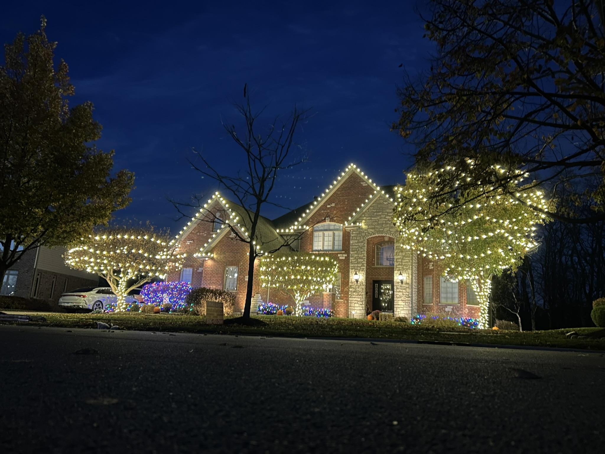 Custom Christmas light design Palos Park